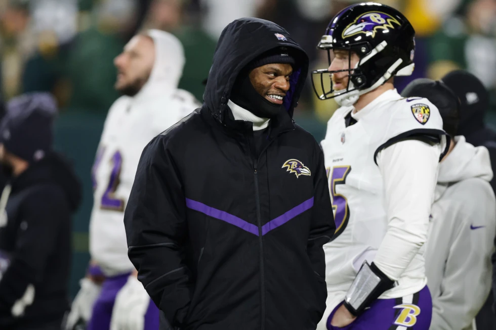 Lamar Jackson at Practice for the Ravens as Baltimore Prepares for Pittsburgh Showdown