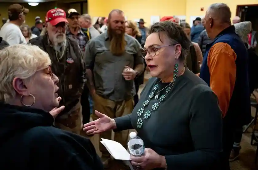 Wyoming’s lone US representative Harriet Hageman announces Senate run