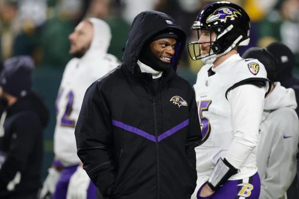 Lamar Jackson at Practice for the Ravens as Baltimore Prepares for Pittsburgh Showdown