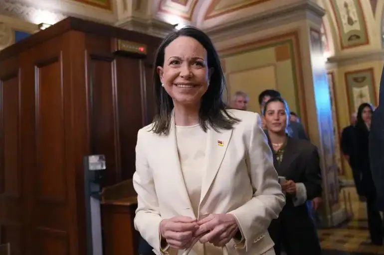 Venezuelan Opposition Leader María Corina Machado Seeks U.S. Backing with Nobel Medal Gesture